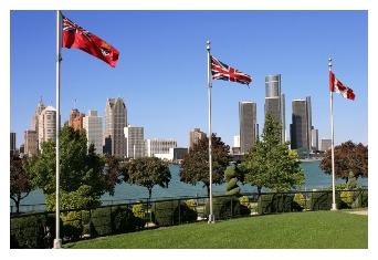Windsor Detroit Skyline