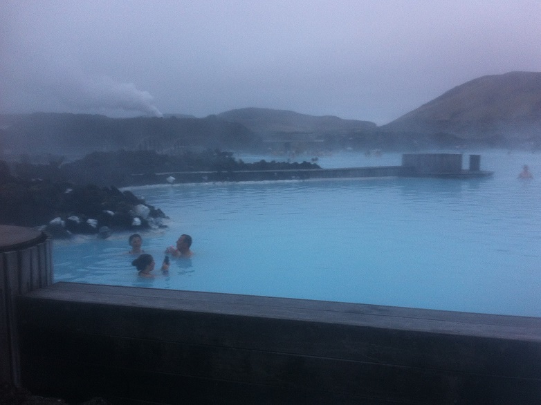 Blue Lagoon (Bláa Lónið) at dusk, Iceland