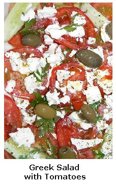 Greek Salad with Olives and Tomatoes