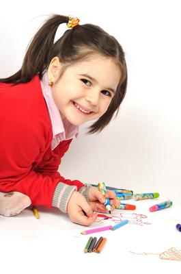 Girl in Kindergarten