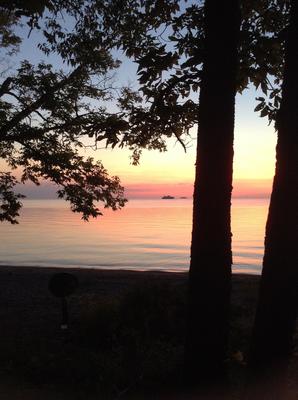 Island Ferry Sunset