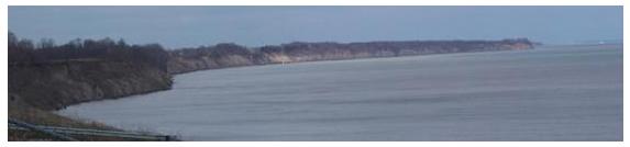 Lake Erie shoreline and peninsula