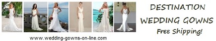 Destination wedding gowns - affordable & beautiful