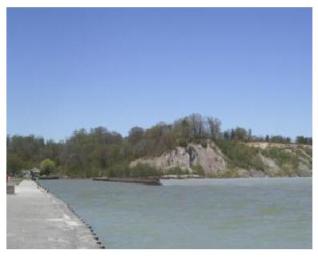 Sandhills seen from the pier at Port Bruce, Ontario