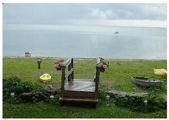 The beach at the Crystal Beach Cottage