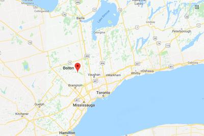 Location of Bolton, Ontario
