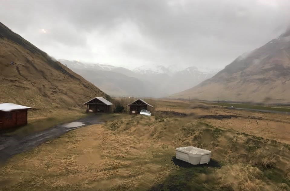 View from Edinborg Guesthouse Iceland